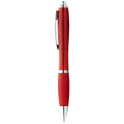 Nash ballpoint pen with coloured barrel and grip - 106399