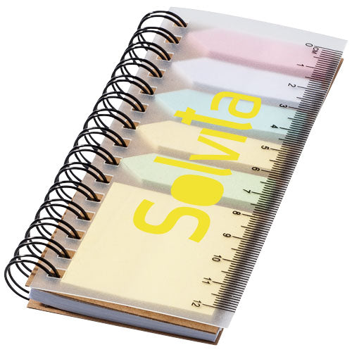 Spinner spiral notebook with coloured sticky notes - 106736