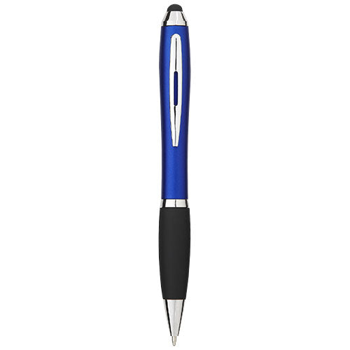 Nash coloured stylus ballpoint pen with black grip (blue ink) - 106903