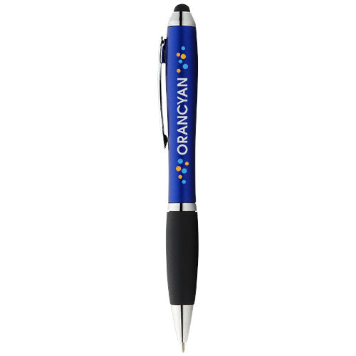 Nash coloured stylus ballpoint pen with black grip (blue ink) - 106903