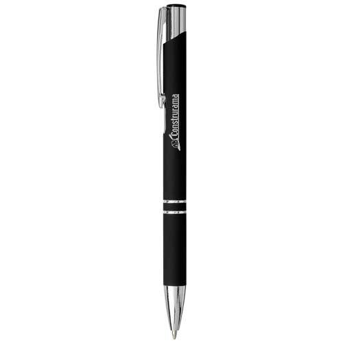 Moneta soft touch ballpoint pen (black ink) - 107437