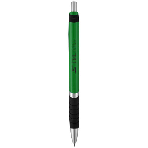 Turbo ballpoint pen with rubber grip - 107713