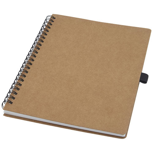 Cobble A5 wire-o recycled cardboard notebook with stone paper - 107732
