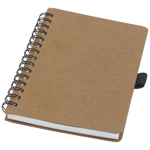 Cobble A6 wire-o recycled cardboard notebook with stone paper - 107733
