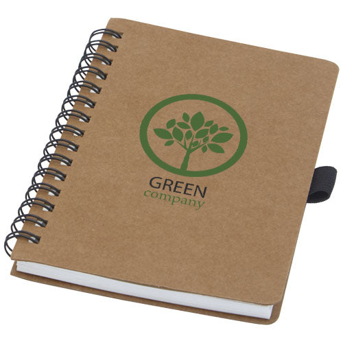 Cobble A6 wire-o recycled cardboard notebook with stone paper - 107733