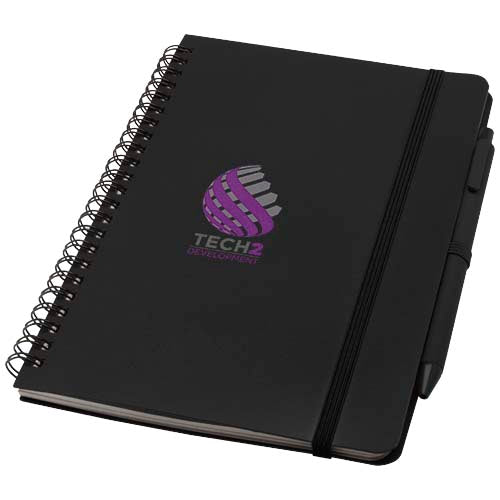 Thalaasa A5 ocean-bound hard cover notebook with ballpoint pen (black ink) - 107901