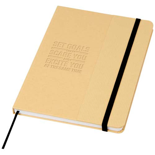 Nelida A5 recycled cardboard hard cover notebook - 107903