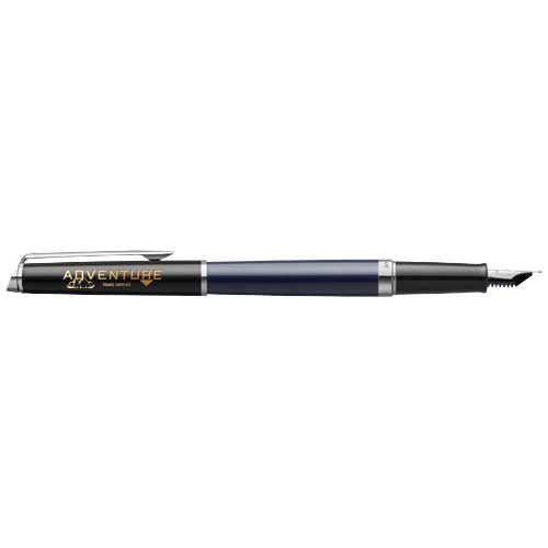 Hemisphere colour blocking fountain pen with palladium trim (blue ink) - 107934