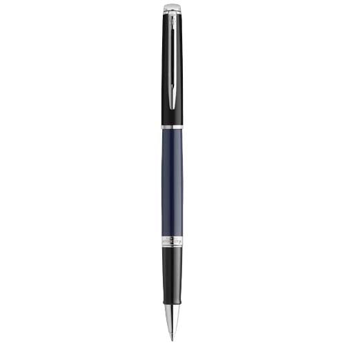 Hemisphere colour blocking rollerball pen with palladium trim (black ink) - 107960