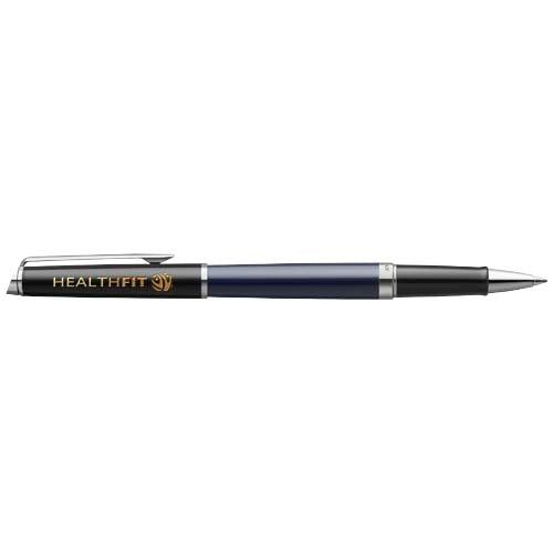 Hemisphere colour blocking rollerball pen with palladium trim (black ink) - 107960