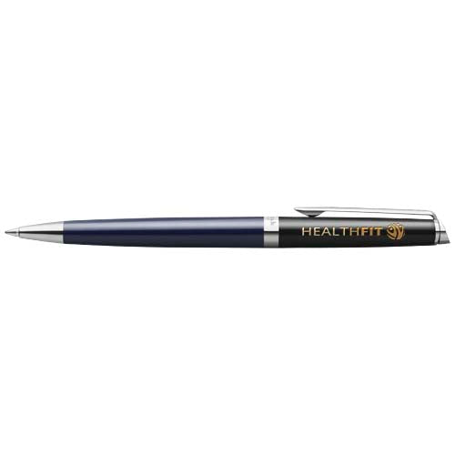 Hemisphere colour blocking ballpoint pen with palladium trim (blue ink) - 107961