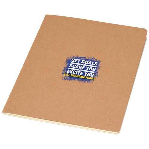 Slyk A5 kraft cahier notebook with ruled pages - 107981