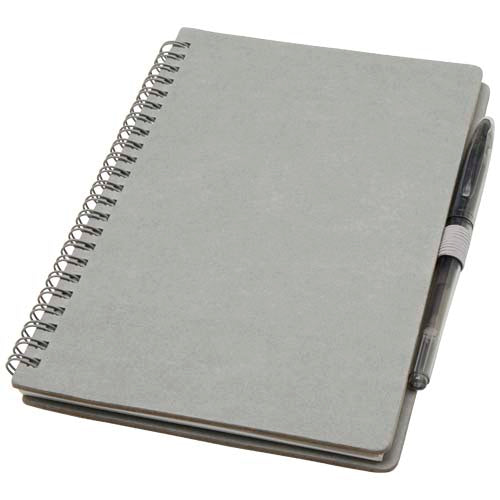 Slate reusable soft cover notebook and pen set (black ink) - 107986