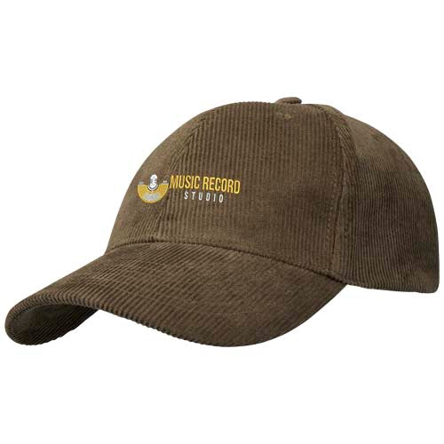 Hutton 6 panel recycled corduroy cap - 111073