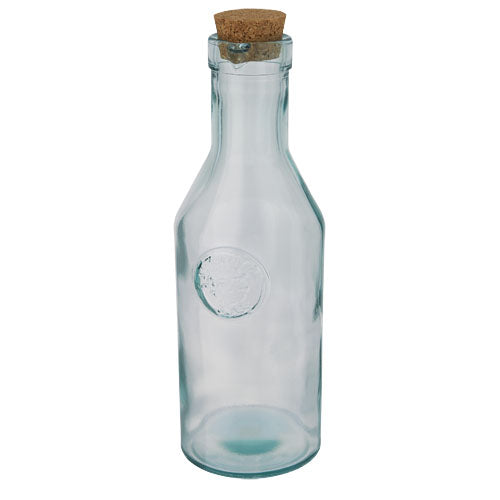 Fresqui recycled glass carafe with cork lid - 113255