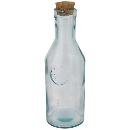 Fresqui recycled glass carafe with cork lid - 113255