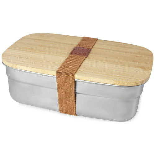 Tite stainless steel lunch box with bamboo lid - 113275
