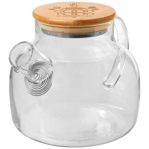 Zen tea pot with strainer and bamboo lid - 113395