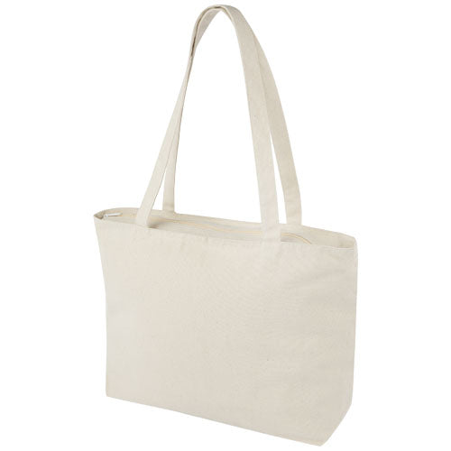 Ningbo 320 g/m² zippered cotton tote bag 15L - 120331