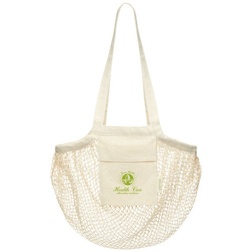 Pune 100 g/m² GOTS organic mesh cotton tote bag 6L - 120519