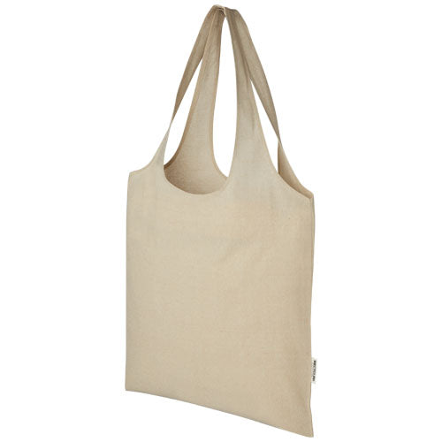 Pheebs 150 g/m² recycled cotton trendy tote bag 7L - 120641