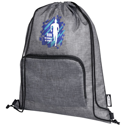 Ash recycled foldable drawstring bag 7L - 120646