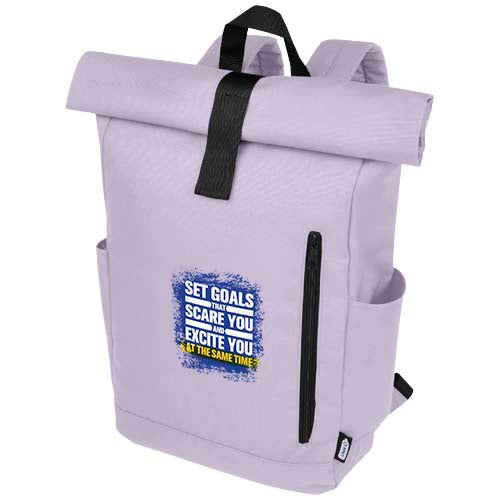 Byron 15.6" GRS RPET roll-top backpack 18L - 120659