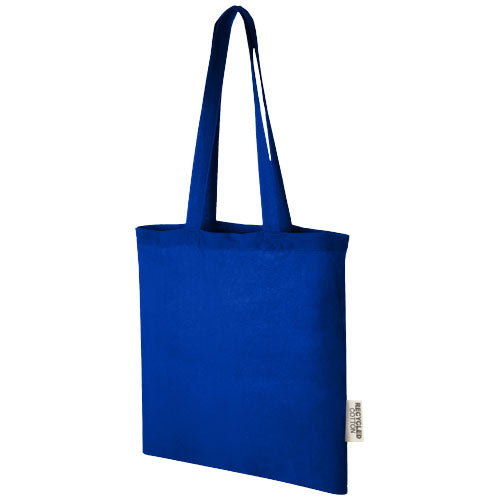 Madras 140 g/m2 GRS recycled cotton tote bag 7L - 120695