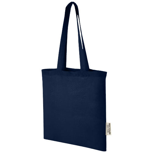 Madras 140 g/m2 GRS recycled cotton tote bag 7L - 120695