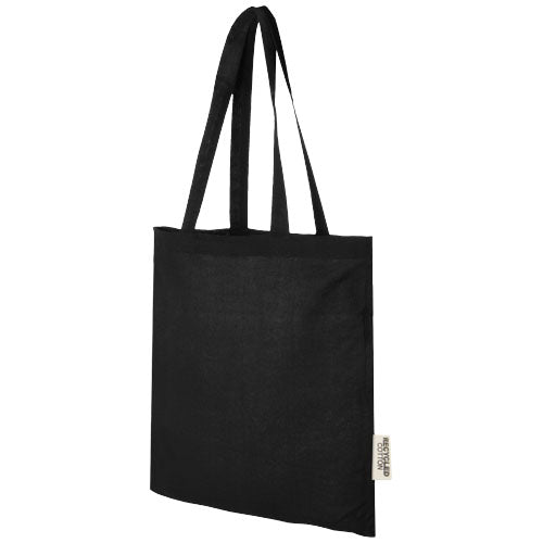 Madras 140 g/m2 GRS recycled cotton tote bag 7L - 120695