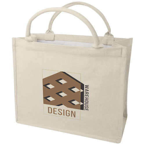 Page 500 g/m² Aware™ recycled book tote bag - 120711