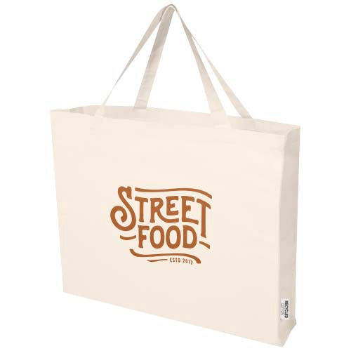 Odessa 220 g/m² GRS recycled cotton large tote bag - 120734