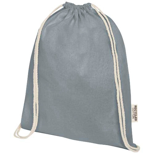 Oregon 140 g/m² GRS recycled cotton drawstring bag - 120735