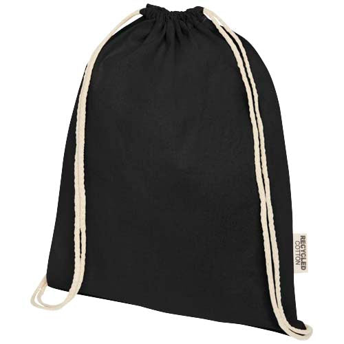 Oregon 140 g/m² GRS recycled cotton drawstring bag - 120735