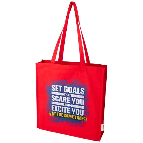 Florida 270 g/m² GRS recycled gusset tote bag 14L - 120737