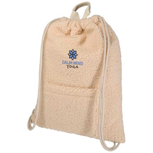Bear GRS recycled sherpa drawstring backpack 9L - 120773