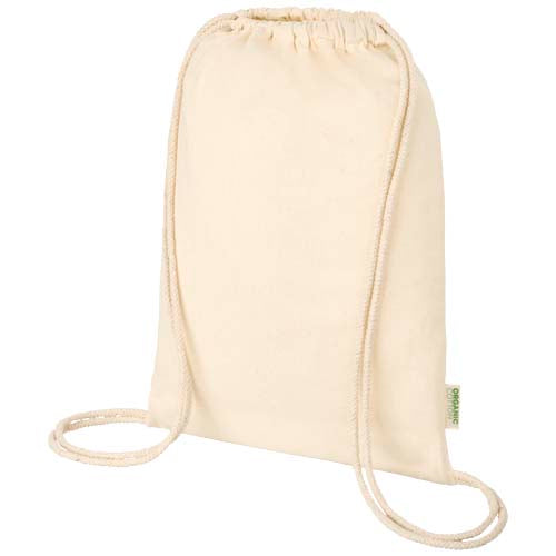 Odisha 140 g/m² OCS organic drawstring bag 5L  - 120781