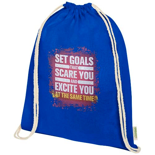 Odisha 140 g/m² OCS organic drawstring bag 5L  - 120781