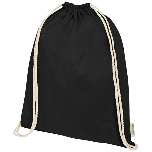 Odisha 140 g/m² OCS organic drawstring bag 5L  - 120781
