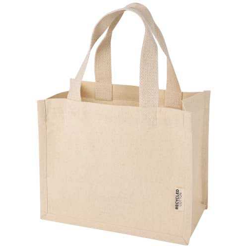 Odessa 220 g/m² GRS recycled cotton mini gusset tote bag 9L - 120787