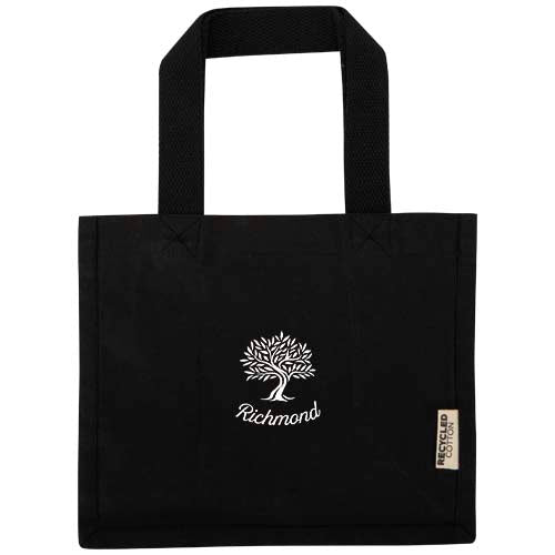 Odessa 220 g/m² GRS recycled cotton mini gusset tote bag 9L - 120787