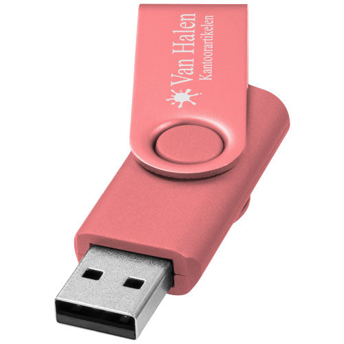Rotate-metallic 4GB USB flash drive - 123508