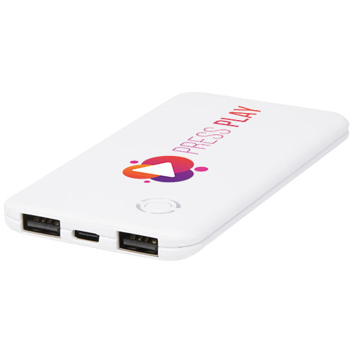 Slender 4000 mAh slim dual power bank - 124319