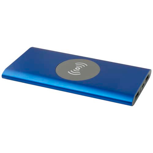 Juice 8000 mAh Type-C recycled aluminium wireless power bank - 124385