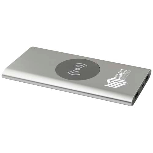 Juice 8000 mAh Type-C recycled aluminium wireless power bank - 124385