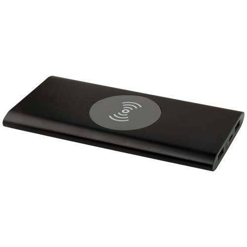 Juice 8000 mAh Type-C recycled aluminium wireless power bank - 124385