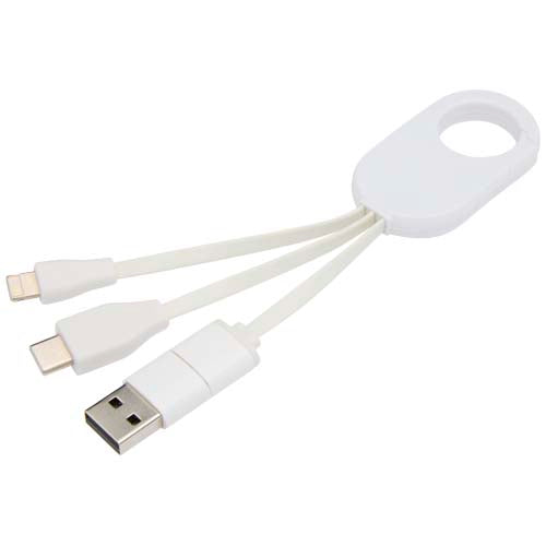 Troop 4-in-1 recycled plastic charging cable - 124435