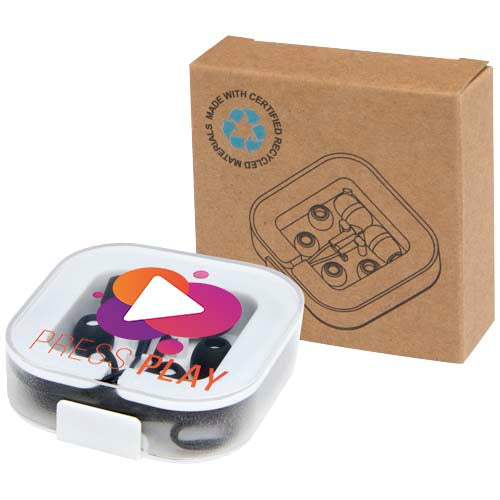 Baekdu wired Type-C headset with recycled plastic storage box - 124438