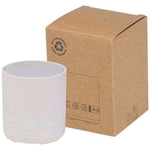 Hunor 3W recycled plastic wireless speaker - 124454