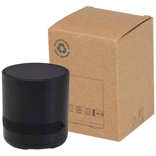 Hunor 3W recycled plastic wireless speaker - 124454